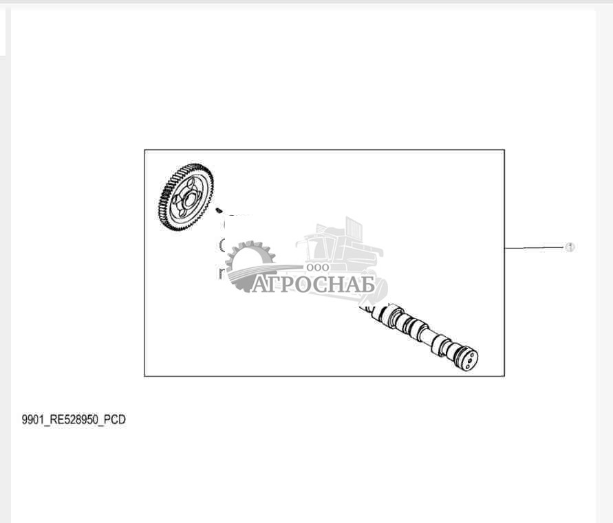 9901 Распределительный вал и шестерня распределительного вала 